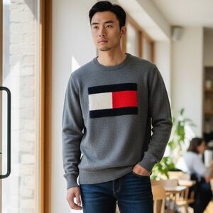 TOMMY HILFIGER Flag Brand Logo Sweater